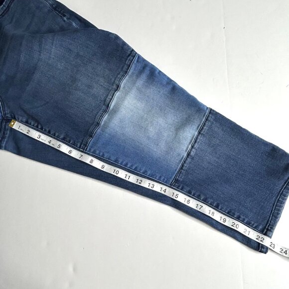 Lane Bryant Women's size 14 Mid-rise Blue Capri - Picture 8 of 14